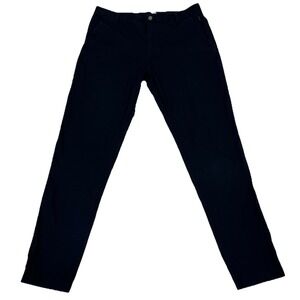 Lululemon Commission Pants Mens 34 Slim Black Warpstreme Work Golf Chino Preppy